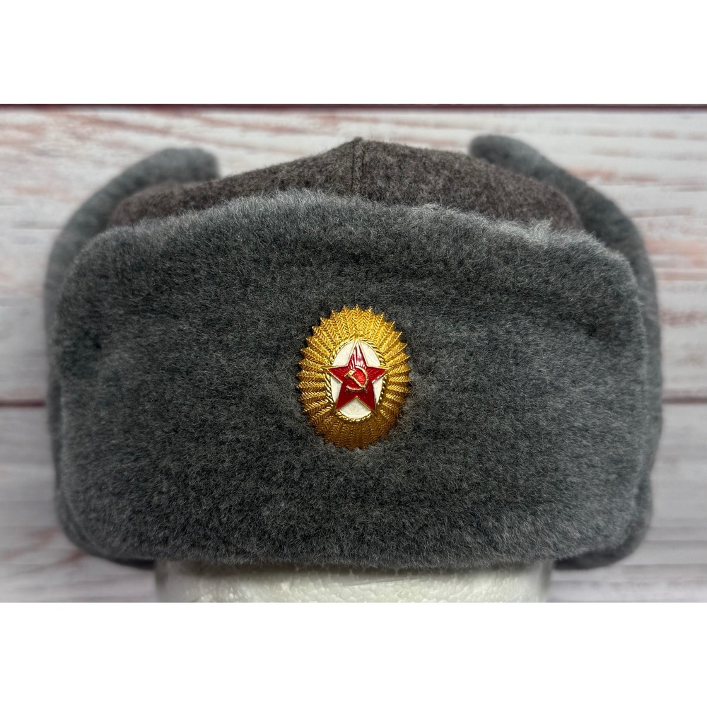 Soviet Ushanka winter hat for the military of the Soviet Army of the USSR
